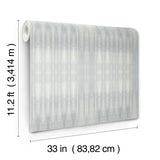 Dune Mist Sisal Grasscloth Wall Mural with Geometric Abstract Pattern - York CC1311
