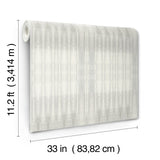 Dune Natural Wall Mural with Geometric Abstract Pattern on Sisal Grasscloth - York CC1312