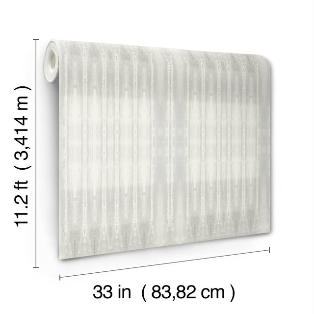 Dune Natural Wall Mural with Geometric Abstract Pattern on Sisal Grasscloth - York CC1312
