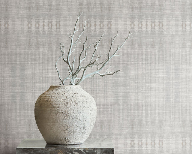 Dune Natural Wall Mural with Geometric Abstract Pattern on Sisal Grasscloth - York CC1312