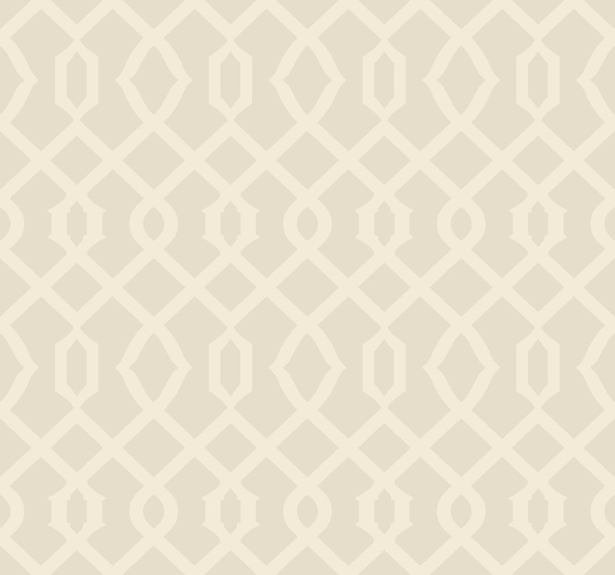York Luscious wallpaper in pearl cream and silver metallic geometric lattice