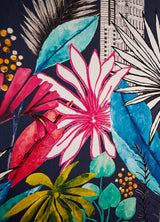 Sierra Indigo Urban Tropic Wallpaper with Botanical Tropical Pattern - ohpopsi CEP50110W