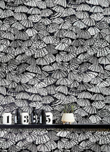 Dara Black Jolly Brollies Wallpaper with Graphic Umbrella Motif - ohpopsi CEP50113W