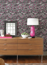 Dara Raspberry Jolly Brollies Wallpaper with Bohemian Geometric Graphics - ohpopsi CEP50115W