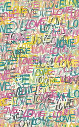 Indio Pastel Love Scribble Wallpaper with Graffiti Neon Script - ohpopsi CEP50122W