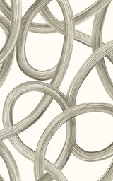 Calix White Twisted Geo Wallpaper with Abstract Feature Wall Style - CEP50127W
