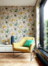 Calix Grey Twisted Geo Wallpaper with Abstract Feature Wall Design - ohpopsi CEP50128W