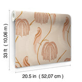 Blaise Light Pink Wallpaper with Botanical Bird Motif - York CH1436