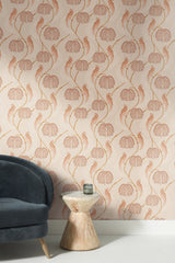 Blaise Light Pink Wallpaper with Botanical Bird Motif - York CH1436