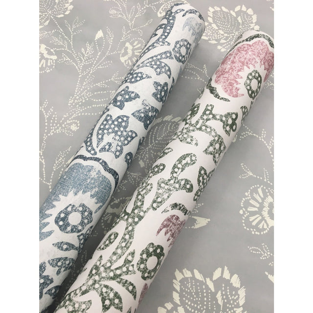Fontaine Multicolor Wallpaper with Vintage Floral Vines Pattern, Prepasted Sure Strip - York CH1440