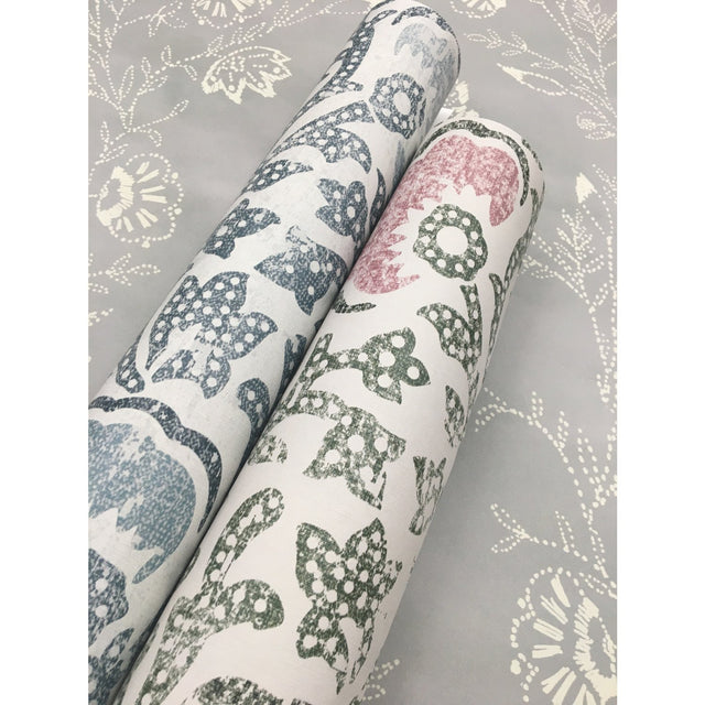 Fontaine Multicolor Wallpaper with Vintage Floral Vines Pattern, Prepasted Sure Strip - York CH1440