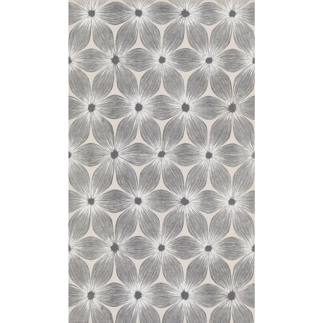 Everlasting White & Silver Floral Non Woven Wallpaper - York CI2302