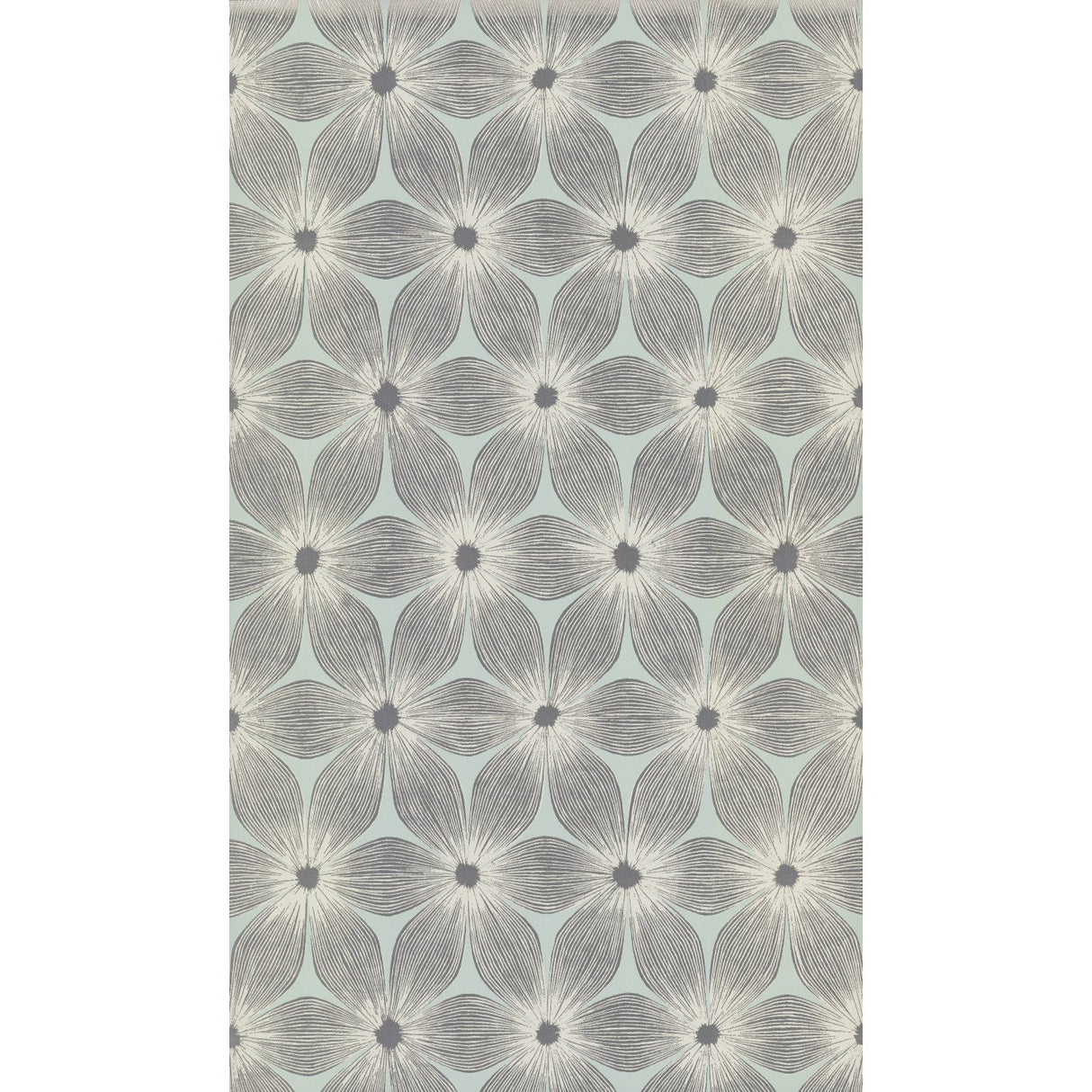 Everlasting Blue & Silver Floral Trellis Non Woven Wallpaper - York CI2303