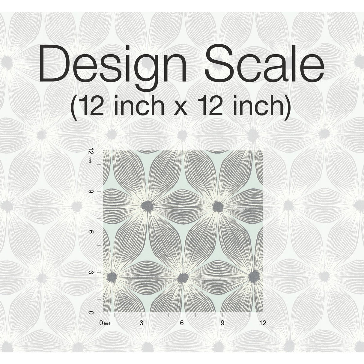 Everlasting Blue & Silver Floral Trellis Non Woven Wallpaper - York CI2303