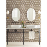 Everlasting Beige & Gold Wallpaper with Metallic Floral Motif - York CI2304