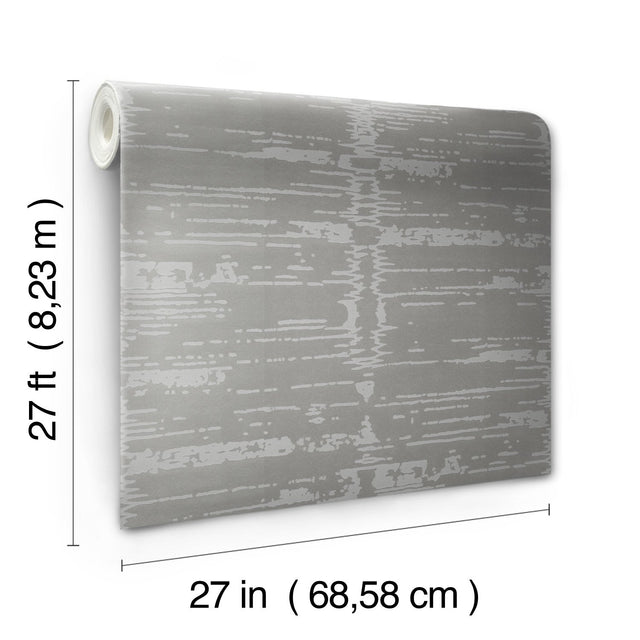 Velveteen Grey & Neutral Textured Flocked Wallpaper - York CI2313