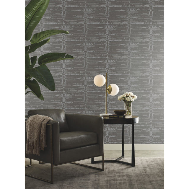 Velveteen Grey & Neutral Textured Flocked Wallpaper - York CI2313