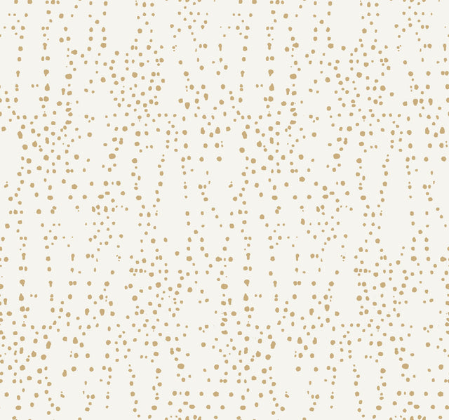 Star Struck Cream & Gold Wallpaper with Metallic Dot Small Print - York CI2352