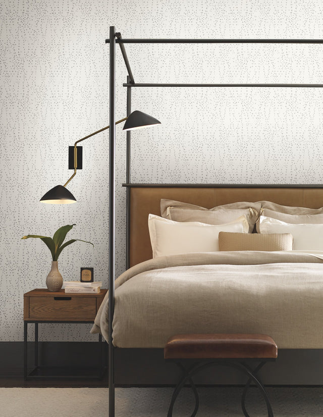 Star Struck Cream & Gold Metallic Wallpaper with Small Prints Metallic Effect - York CI2356