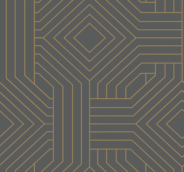 Diverging Diamonds Dark Grey Wallpaper