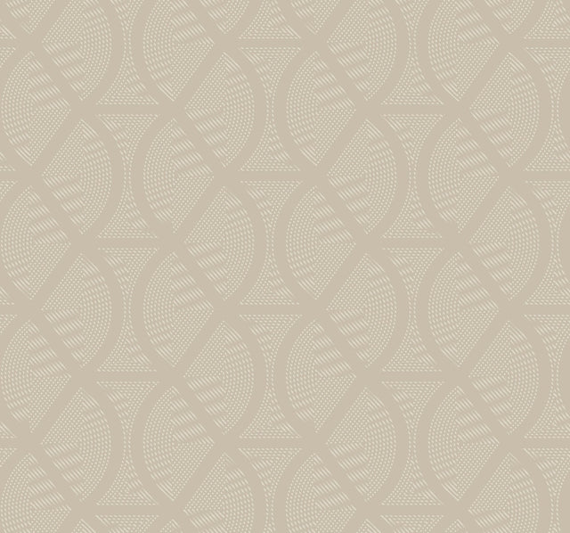 Opposites Attract Cream Geometric Non Woven Wallpaper - York CI2382