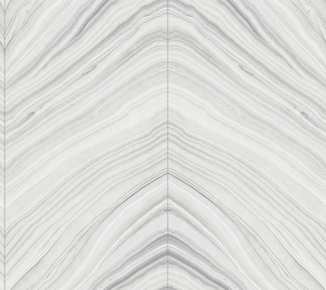 Onyx Strata Grey Wallpaper with Stone Vein Pattern, Modern Artisan II Textures - York CI2414