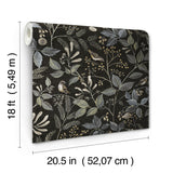 Emerson Licorice Peel & Stick Wallpaper