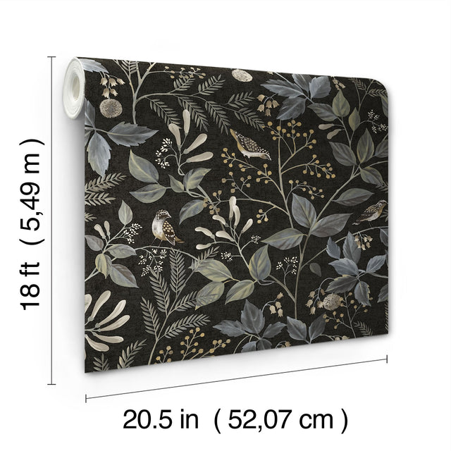Emerson Licorice Peel & Stick Wallpaper