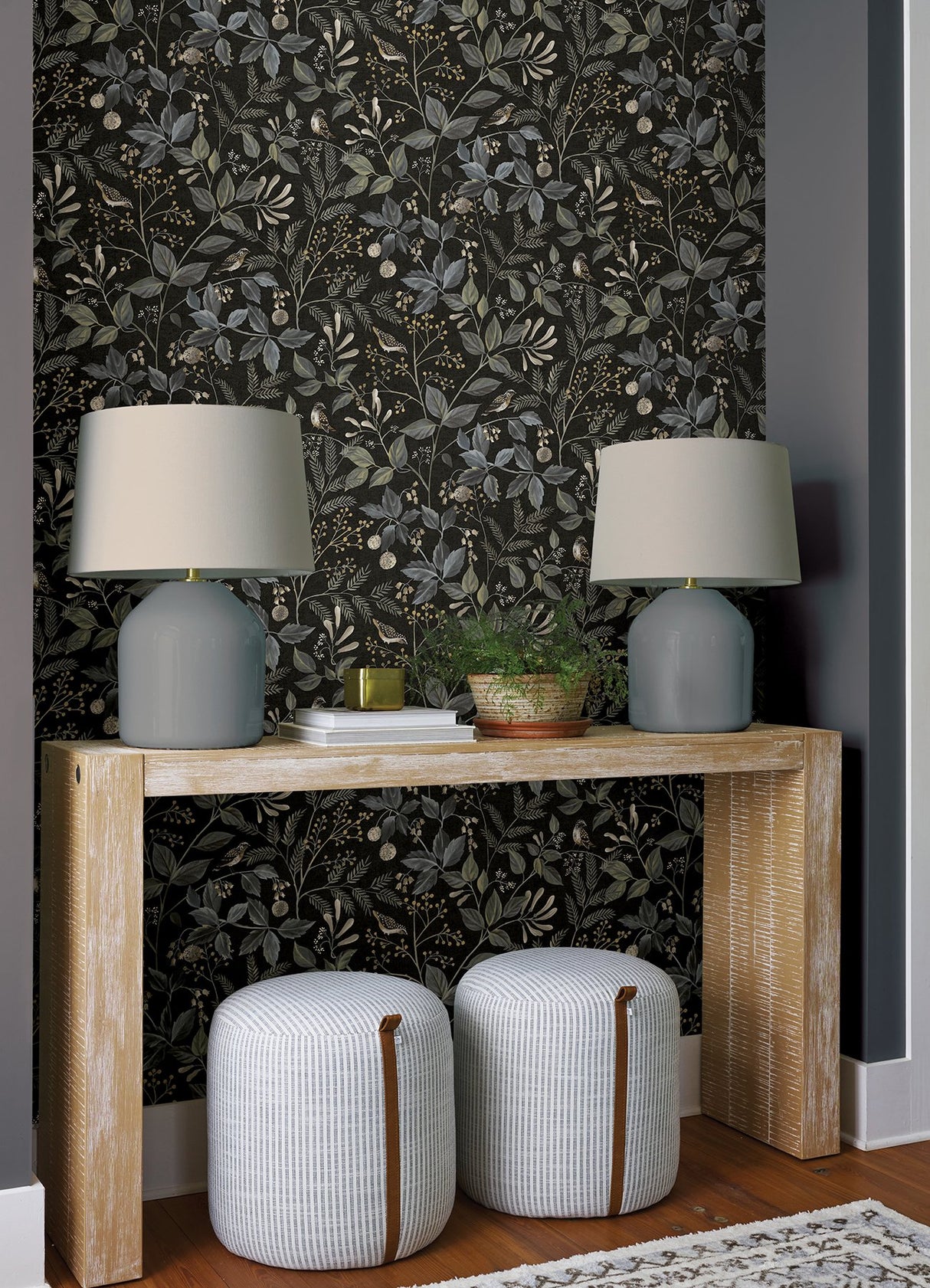Emerson Licorice Peel & Stick Wallpaper