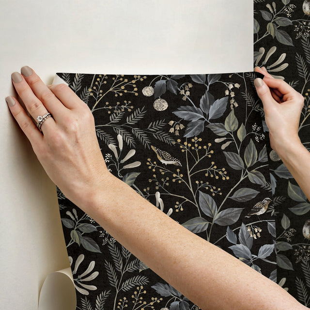 Emerson Licorice Peel & Stick Wallpaper
