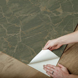 Jade Jasper Green Metallic Stone Peel & Stick Wallpaper - NuWallpaper CJS6326