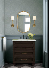 Jade Moonstone Grey Metallic Stone Peel & Stick Wallpaper - NuWallpaper CJS6327