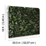 Emerson Hunter Green Peel & Stick Wallpaper