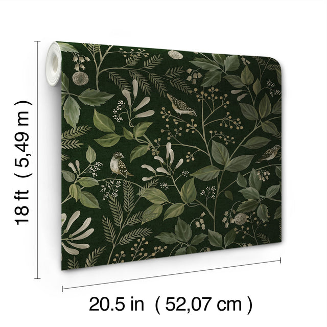 Emerson Hunter Green Peel & Stick Wallpaper