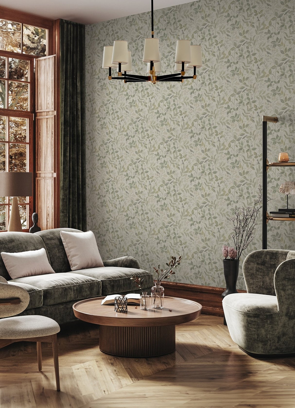 Emerson Sage Peel & Stick Wallpaper SAMPLE