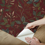 Emerson Crimson Peel & Stick Wallpaper
