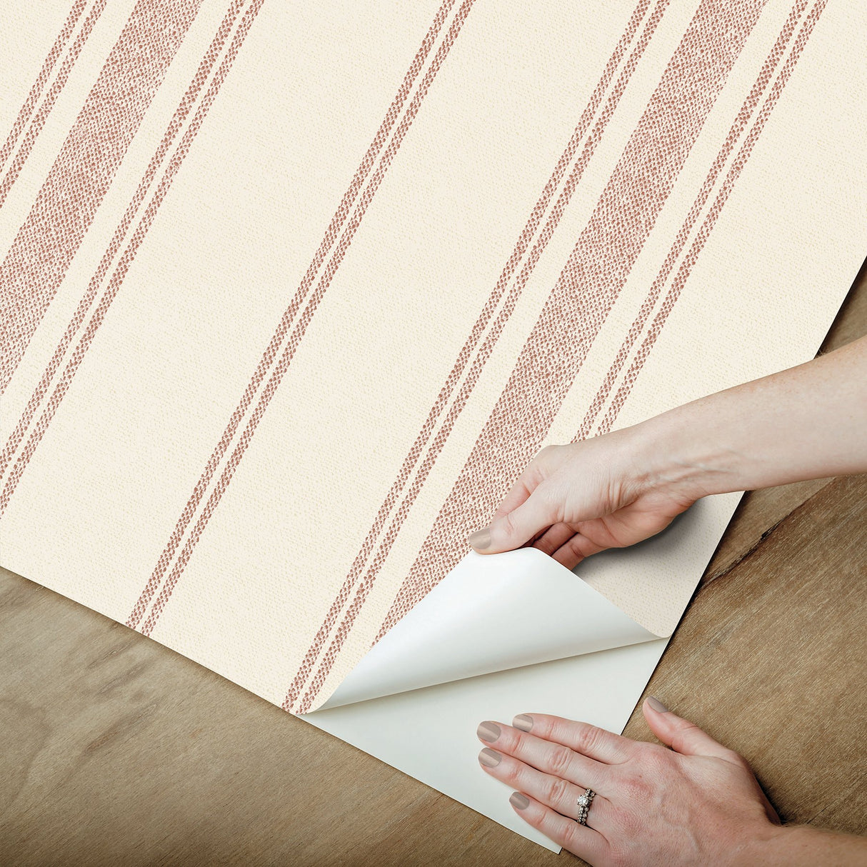 Alcott Claret Peel & Stick Wallpaper