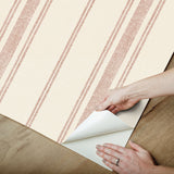 Alcott Claret Peel & Stick Wallpaper