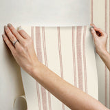 Alcott Claret Peel & Stick Wallpaper