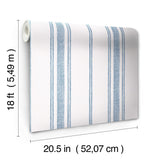 Alcott Sapphire Peel & Stick Wallpaper