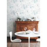 Floral Dreams Blue & Green by York Wallcoverings Botanical Wallpaper – York Wallcoverings CL2517