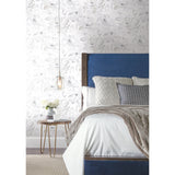 Floral Dreams Grey by York Wallcoverings Large Scale Sketched Botanical Floral Unpasted Heavy Weight Paper Wallpaper - York Wallcoverings CL2520