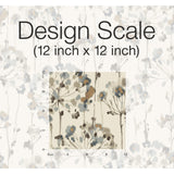 Flourish Teal Floral Wallpaper with Painterly Botanical Motif - York CN2100