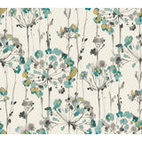 Flourish Gold Metallic Wallpaper with Floral Starburst Motif - York CN2102