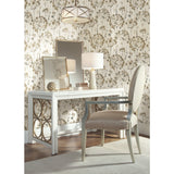 Flourish Taupe Metallic Wallpaper with Floral Motif - York CN2103