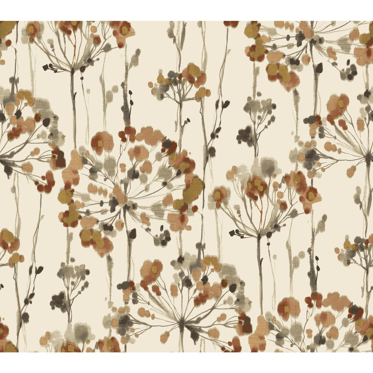 Flourish Cream & Gold Metallic Wallpaper with Floral Metallic Design - York CN2105
