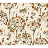Flourish Cream & Gold Metallic Wallpaper with Floral Metallic Design - York CN2105