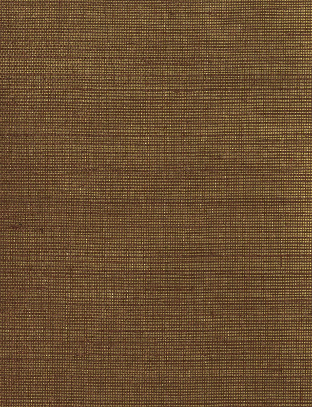 Plain Sisal Gold Grasscloth Wallpaper with Natural Woven Texture - York CO2095