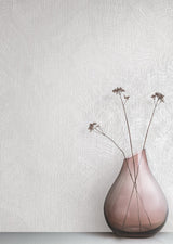Aura White Textured Fabric-Backed Vinyl Wallpaper - York COD0516N