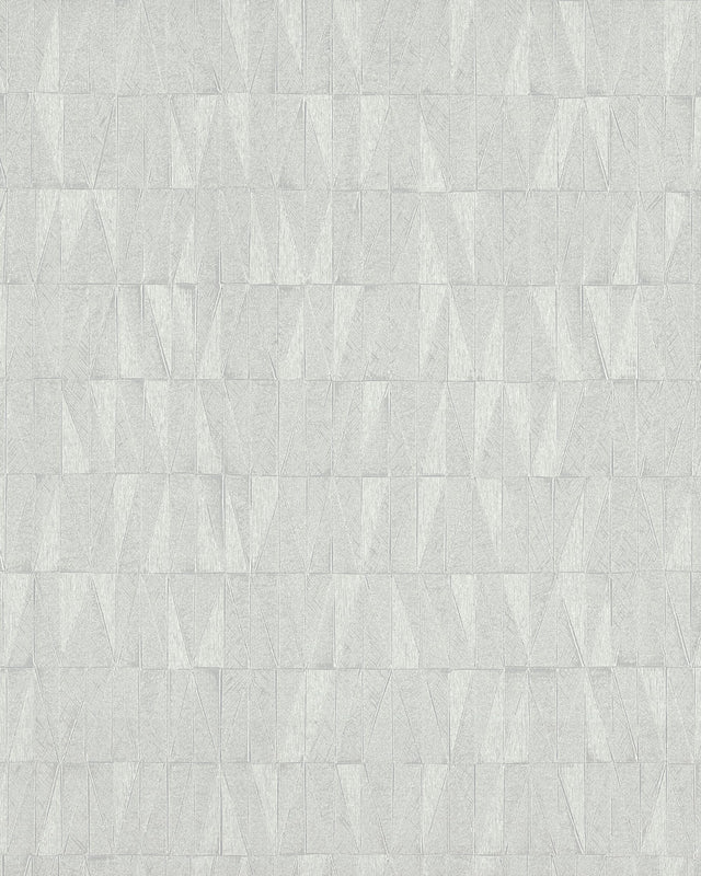 Frost White Geometric Fabric-Backed Vinyl Wallpaper - York COD0530N